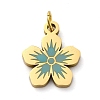 304 Stainless Steel Enamel Charms STAS-E550-71G-03-1