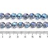 Electroplated Synthetic Quartz Crystal Beads Strands G-Z038-A02-02FR-1-5