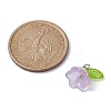 5Pcs 5 Color Glass Flower of Life Charms PALLOY-JF02301-02-4