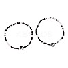 2Pcs Yin-yang Polymer Clay Glass Seed Beaded Stretch Anklet Sets for Women FS-WG3863F-08-4