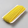 25M Polyester Braided Lace Trim OCOR-WH0082-300B-1