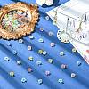100Pcs Transparent Acrylic Flower Charms PALLOY-CJ00183-6