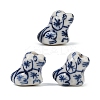 Animal Theme Blue and White Porcelain Beads PORC-Z007-05B-1