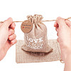  Hemp Packing Pouches and Jewelry Display Kraft Paper Price Tags ABAG-NB0001-12-7