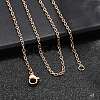304 Stainless Steel Cable Chain Necklace Making LS-STAS-P045-01RG-A-4