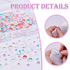 5 Bags 5 Colors Glass Cabochon MRMJ-PH0002-83-4