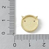 Rack Plating Brass Micro Pave Clear Cubic Zirconia Beads KK-A220-22G-3