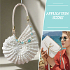 2Pcs 2 Styles Ocean Theme Synthetic Turquoise Pendant Decorations HJEW-SC0002-28A-7