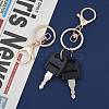 Iron Alloy Lobster Claw Clasp Keychain X-KEYC-D016-KCG-4