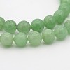 Natural Green Aventurine Round Bead Strands G-P070-37-3mm-1