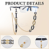 1Pc Acrylic with Alloy Oval Link Chains Neck Strap for Eyeglasses AJEW-CN0003-60B-5