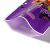 50Pcs 4 Styles Halloween Printed OPP Cellophane Packaging Bags with Die Hole Handles ABAG-C013-01-4