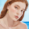 6Pcs Golden Tone Brass Micro Pave Cubic Zirconia Pendants KK-BBC0021-46-7
