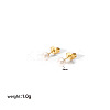 Elegant 304 Stainless Steel Imitation Pearl Stud Earrings LS-NB5919-1-1