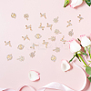 60Pcs 3 Styles Summer Theme Alloy Crystal Rhinestone Connector Charms ALRI-DC0001-02-5