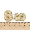 Brass Micro Pave Clear Cubic Zirconia Pendants KK-Z041-01G-S-3