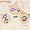 60Pcs 2 Style Rack Plating Rainbow Color 304 Stainless Steel Pendants STAS-DC0008-42-4