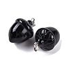 Natural Obsidian Pendants G-Q172-08P-02-2
