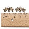 Bowknot Alloy Links connectors X-EA11930Y-AB-2