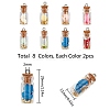 Glass Wishing Bottle Pendant Decorations GLAA-SC0001-12-2