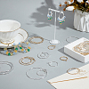 2 Colors Alloy Hoop Earring Sets EJEW-WR0001-02-4