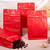 10Pcs BOPP and Aluminized PET and PE Resealable Coffee Zipper Bags with Valve ABAG-TA0001-93B-7