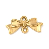 Ion Plating(IP) 304 Stainless Steel Bowknot Links Connector Charms STAS-N103-97G-1