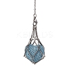 Tarnish Resistant 201 Stainless Steel Pouch Dowsing Pendulums PALLOY-JF02505-03-3