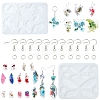 DIY Butterfly Charm Pendant Silicone Molds for DIY Earring Making DIY-YW0009-43-1