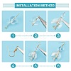 DIY Mermaid and Fishtail Shape Drop Earring Making Kit DIY-SC0018-15-4