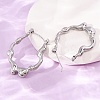 304 Stainless Steel Hoop Earrings for Women SA-CBA7B26-02P-3