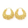 Rack Plating Brass Wire Wrap Hoop Earrings for Women EJEW-D059-17G-1