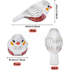 Wooden Cute Bird Carving Ornaments DJEW-WH0015-44B-2