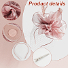 Feather Flower Mesh Veil Headband MRMJ-WH0077-121-4