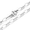 Brass Cable Chains Necklace Making MAK-S072-16B-P-1