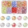 540Pcs 9 Colors Transparent Glass Beads GLAA-YW0004-01-1