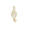 DIY Brass Micro Pave Cubic Zirconia Earring Findings KK-E791-16G-1