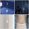 12Pcs 2 Colors 304 Stainless Steel Pendants STAS-UN0028-61-5