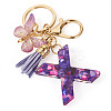 Resin Butterfly Pendant Keychains KEYC-TAC0034-03X-2