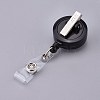 Stethoscope Pattern Glass Retractable Badge Reel AJEW-F041-02G-2