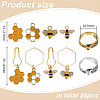 26Pcs Bees Honeycomb DIY Knitting Tool Sets HJEW-GO00003-2