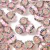 Sparkling Acrylic Rhinestone Round Beads OACR-NH0002-01A-08-2