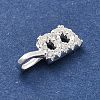 925 Sterling Silver with Cubic Zirconia Charms STER-Q004-01B-S-2