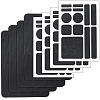 8Pcs 2 Styles PEVA Rubber Anti-Slip Hexagonal Phone Grip Tape Stickers for Phones AJEW-SP0002-64A-02-1
