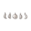 5Pcs 304 Stainless Steel Charms STAS-M017-14P-1