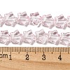 Baking Paint Transparent Glass Beads Strands DGLA-A07-T8mm-KD07-4