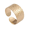 Ion Plating(IP) 304 Stainless Steel Open Cuff Rings for Women RJEW-G285-62G-1