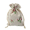 Cotton Cloth Packing Pouches Drawstring Bags HUDU-PW0001-133B-1