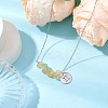 Natural Citrine Chip & Constellation Pendant Necklaces NJEW-JN05084-03-2