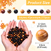270Pcs 6 Styles Natural Waxed Wooden Beads WOOD-YW0001-51-3